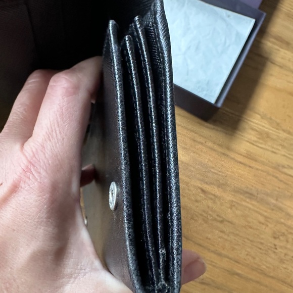 PRADA Saffiano Leather Long Wallet in Black - Picture 3 of 16